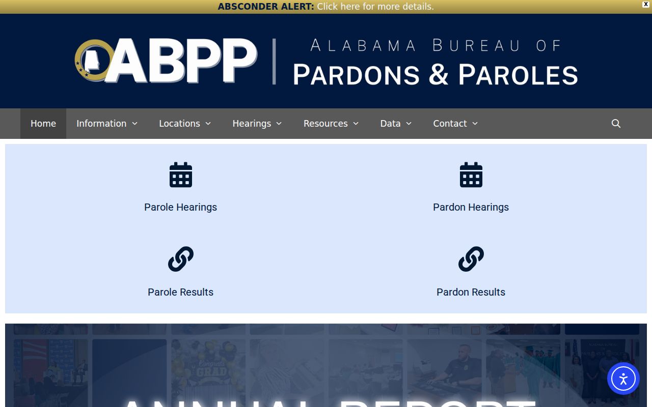 Alabama probation and parole records serving Calhoun County