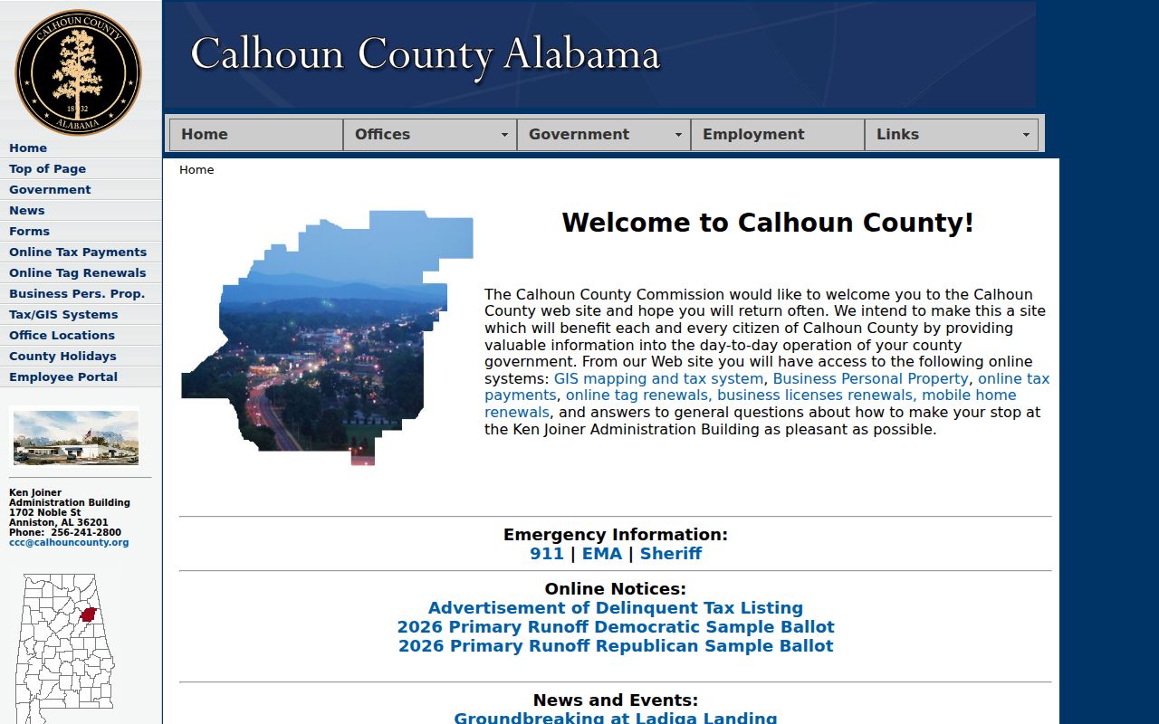 Calhoun County criminal records government gateway