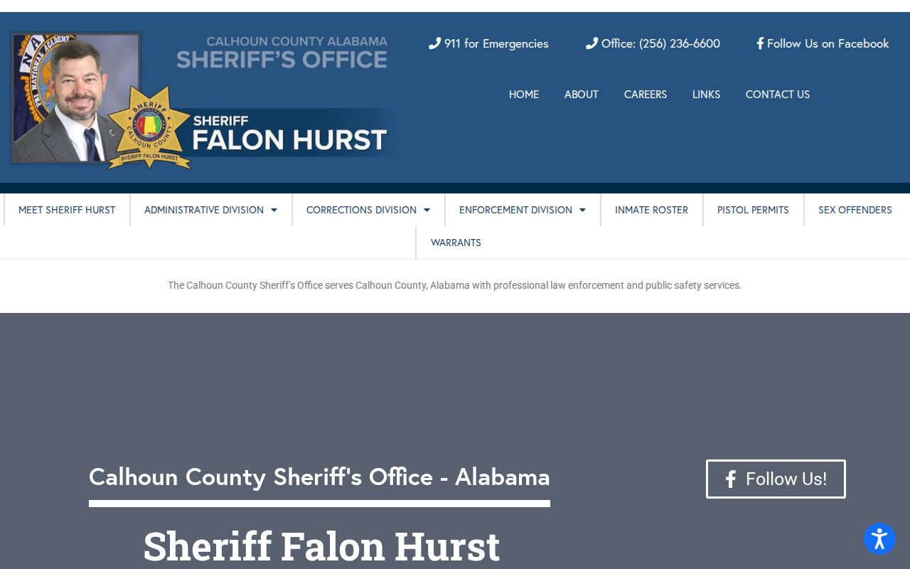 Calhoun County sheriff warrant and criminal record services