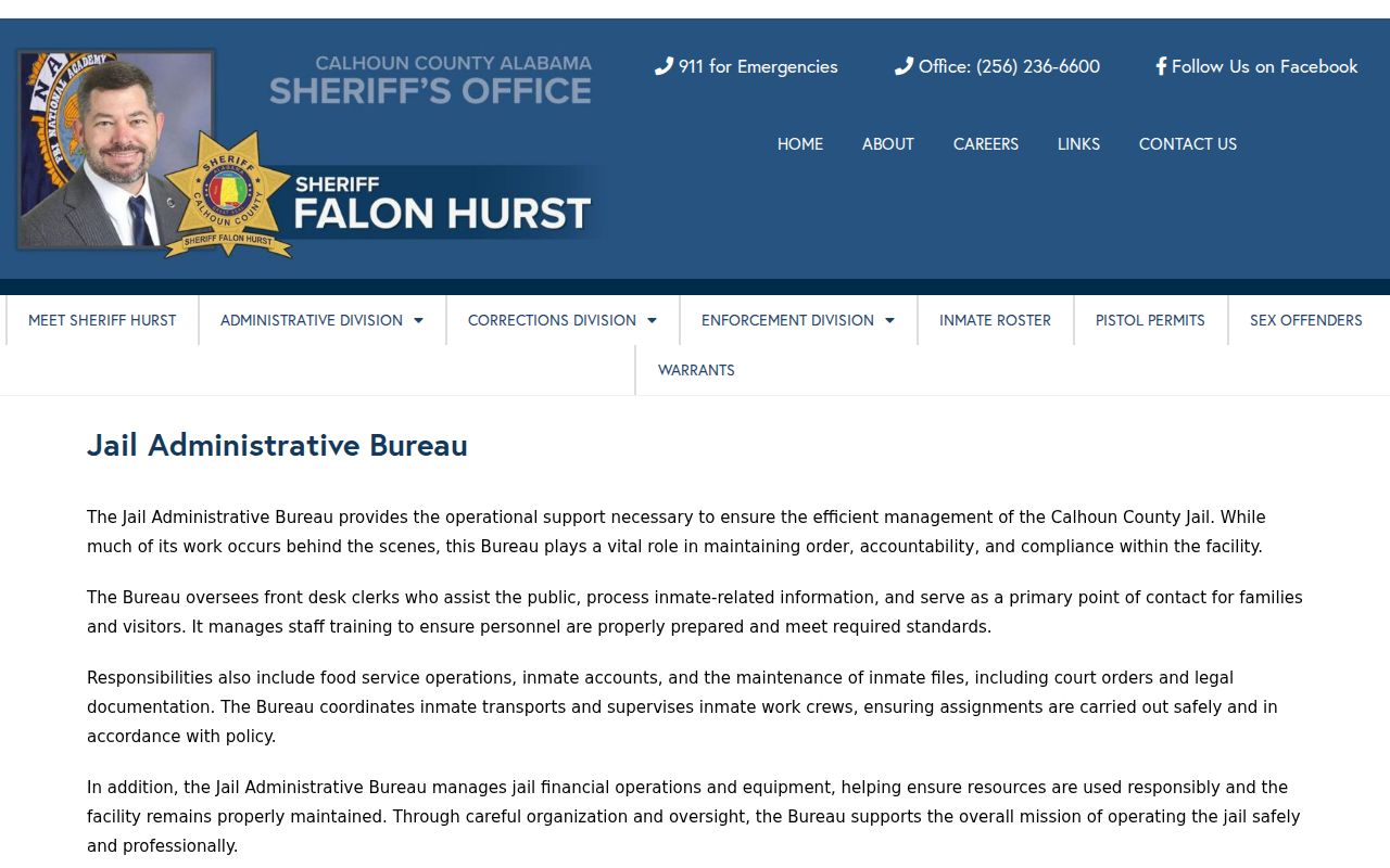 Calhoun County arrest records jail information page