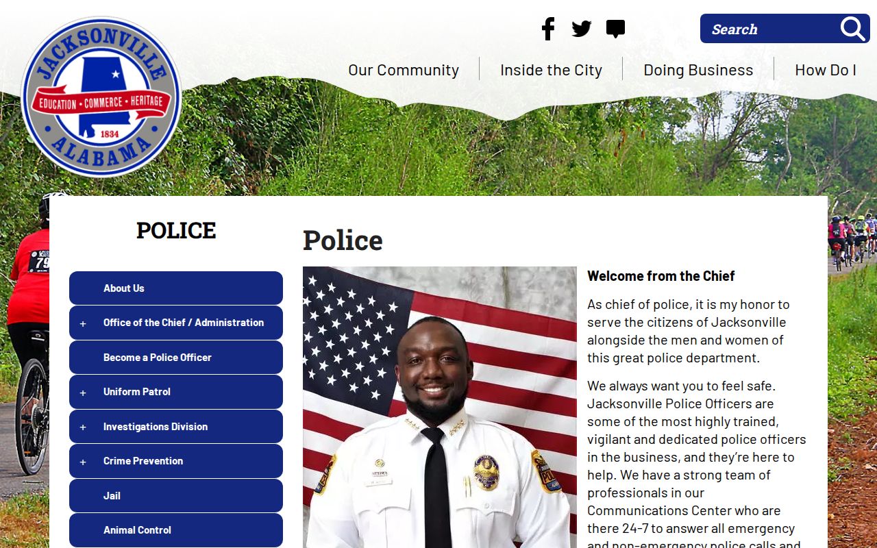 Jacksonville criminal records at the Jacksonville Police Department
