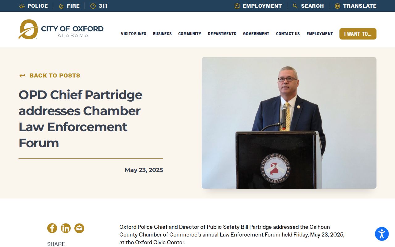 Oxford public safety update tied to criminal records